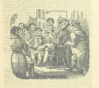 An illustration from The post-humorous notes of the Pickwickian Club. Edited by “Bos”. Illustrated with ... engravings (1837)