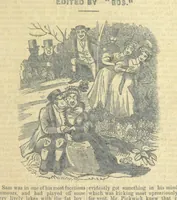 An illustration from The post-humorous notes of the Pickwickian Club. Edited by “Bos”. Illustrated with ... engravings (1837)