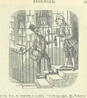 An illustration from The post-humorous notes of the Pickwickian Club. Edited by “Bos”. Illustrated with ... engravings (1837)