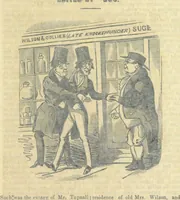 An illustration from The post-humorous notes of the Pickwickian Club. Edited by “Bos”. Illustrated with ... engravings (1837)