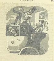An illustration from The post-humorous notes of the Pickwickian Club. Edited by “Bos”. Illustrated with ... engravings (1837)
