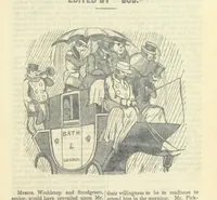 Picture 4 of 115 from The post-humorous notes of the Pickwickian Club. Edited by “Bos”. Illustrated with ... engravings (1837), leaf 21