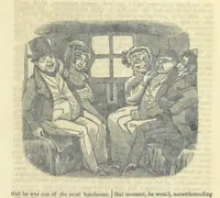 An illustration from The post-humorous notes of the Pickwickian Club. Edited by “Bos”. Illustrated with ... engravings (1837)