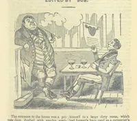 An illustration from The post-humorous notes of the Pickwickian Club. Edited by “Bos”. Illustrated with ... engravings (1837)