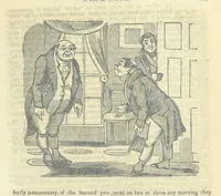 An illustration from The post-humorous notes of the Pickwickian Club. Edited by “Bos”. Illustrated with ... engravings (1837)