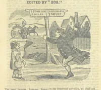 An illustration from The post-humorous notes of the Pickwickian Club. Edited by “Bos”. Illustrated with ... engravings (1837)