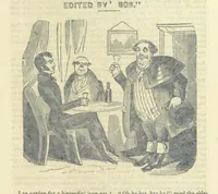 An illustration from The post-humorous notes of the Pickwickian Club. Edited by “Bos”. Illustrated with ... engravings (1837)