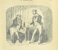An illustration from The post-humorous notes of the Pickwickian Club. Edited by “Bos”. Illustrated with ... engravings (1837)