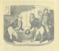 An illustration from The post-humorous notes of the Pickwickian Club. Edited by “Bos”. Illustrated with ... engravings (1837)