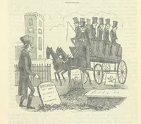 An illustration from The post-humorous notes of the Pickwickian Club. Edited by “Bos”. Illustrated with ... engravings (1837)