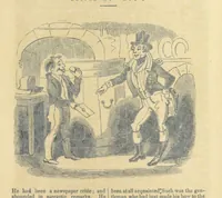 An illustration from The post-humorous notes of the Pickwickian Club. Edited by “Bos”. Illustrated with ... engravings (1837)