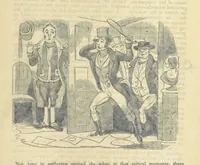 An illustration from The post-humorous notes of the Pickwickian Club. Edited by “Bos”. Illustrated with ... engravings (1837)