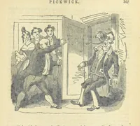 Picture 94 of 115 from The post-humorous notes of the Pickwickian Club. Edited by “Bos”. Illustrated with ... engravings (1837), leaf 387