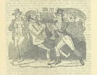 An illustration from The post-humorous notes of the Pickwickian Club. Edited by “Bos”. Illustrated with ... engravings (1837)