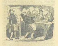 An illustration from The post-humorous notes of the Pickwickian Club. Edited by “Bos”. Illustrated with ... engravings (1837)