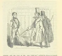An illustration from The post-humorous notes of the Pickwickian Club. Edited by “Bos”. Illustrated with ... engravings (1837)