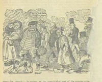 An illustration from The post-humorous notes of the Pickwickian Club. Edited by “Bos”. Illustrated with ... engravings (1837)