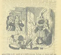 An illustration from The post-humorous notes of the Pickwickian Club. Edited by “Bos”. Illustrated with ... engravings (1837)