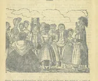 An illustration from The post-humorous notes of the Pickwickian Club. Edited by “Bos”. Illustrated with ... engravings (1837)