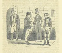 An illustration from The post-humorous notes of the Pickwickian Club. Edited by “Bos”. Illustrated with ... engravings (1837)