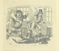 An illustration from The post-humorous notes of the Pickwickian Club. Edited by “Bos”. Illustrated with ... engravings (1837)