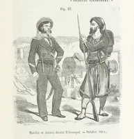 An illustration from Bataille de terre et de mer jusques et y compris la bataille de l'Alma, etc (1855)