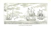 An illustration from The Naval Monument, containing official and other accounts of all the battles fought between the navies of the United States and Great Britain during the late war; and an account of the war with Algiers. With twenty-five engravings, to which is annexed a naval register of the United States ... brought down to ... 1836 (1836)
