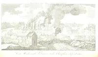 An illustration from The Naval Monument, containing official and other accounts of all the battles fought between the navies of the United States and Great Britain during the late war; and an account of the war with Algiers. With twenty-five engravings, to which is annexed a naval register of the United States ... brought down to ... 1836 (1836)