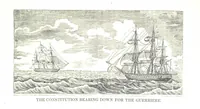 An illustration from The Naval Monument, containing official and other accounts of all the battles fought between the navies of the United States and Great Britain during the late war; and an account of the war with Algiers. With twenty-five engravings, to which is annexed a naval register of the United States ... brought down to ... 1836 (1836)