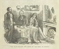 An illustration from The Trail of the Serpent; or, the Secret of the heath (1861)