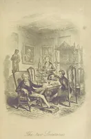 An illustration from Rowland Bradshaw, his Struggles and Adventures on the Way to Fame. By the author of “Raby Rattler” [i.e. Thomas Hall]. With twenty-eight illustrations on steel by S. P. Fletcher (1848)