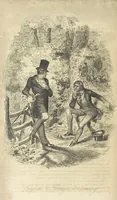 An illustration from Rowland Bradshaw, his Struggles and Adventures on the Way to Fame. By the author of “Raby Rattler” [i.e. Thomas Hall]. With twenty-eight illustrations on steel by S. P. Fletcher (1848)