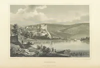 An illustration from Die Mainufer und ihre nächsten Umgebungen ... Mit 54 Stahlstichen, nach Originalzeichnungen von Fritz Bamberger. Nebst einer Stromkarte vom Main (1844)