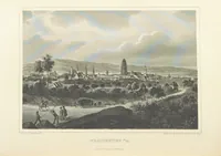An illustration from Die Mainufer und ihre nächsten Umgebungen ... Mit 54 Stahlstichen, nach Originalzeichnungen von Fritz Bamberger. Nebst einer Stromkarte vom Main (1844)