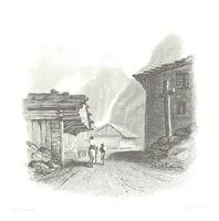 An illustration from Illustrations of the Passes of the Alps, by which Italy communicates with France, Switzerland, and Germany (1877)