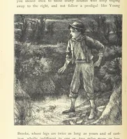 An illustration from Tom Brown's School Days. By an Old Boy [i.e. Thomas Hughes]. Third edition (1869)