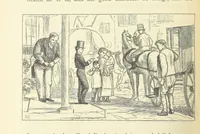 An illustration from Tom Brown's School Days. By an Old Boy [i.e. Thomas Hughes]. Third edition (1869)
