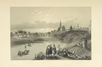 An illustration from The Works of Robert Burns; with Dr. Currie's memoir of the poet, and an essay on his genius and character, by Professor Wilson. Also numerous notes, annotations, and appendices. Embellished by eighty-one portraits and landscape illustrations (1843)