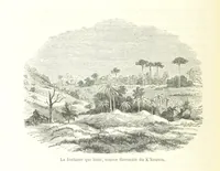 An illustration from Voyage aux grands lacs de l'Afrique Orientale ... Ouvrage traduit ... par Mme H. Loreau, et illustré de 37 vignettes (1862)