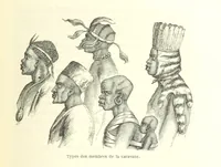 An illustration from Voyage aux grands lacs de l'Afrique Orientale ... Ouvrage traduit ... par Mme H. Loreau, et illustré de 37 vignettes (1862)
