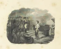 An illustration from The Poetical Works of Thomas Campbell. Illustrated by twenty vignettes from designs by Turner, and thirty-seven woodcuts from designs by Harvey. [With a portrait (1843)