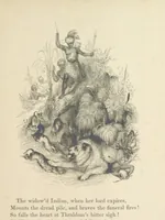 An illustration from The Poetical Works of Thomas Campbell. Illustrated by twenty vignettes from designs by Turner, and thirty-seven woodcuts from designs by Harvey. [With a portrait (1843)