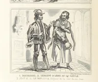 An illustration from Le Monde, histoire de tous les peuples depuis les temps les plus reculés jusqu'à nos jours, par MM. Saint Prosper, de Saurigny, Duponchel, le baron Korff, Belloc et l'abbé Martin, revue et continuée par M. E. de Lostalot-Bachoué. Édition illustrée, etc (1858)