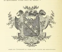 An illustration from Histoire du Collège des Bons-Enfants de l'Université de Reims depuis son origine jusqu'à ses récentes transformations ... Édition ornée de plans, gravures et vignettes, etc (1885)