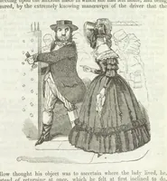 An illustration from The Sisters; or, the Fatal marriages ... Illustrated with fifty-eight engravings by Kenny Meadows and Alfred Crowquill: a portrait of the author: and twenty-two etchings on steel, by Onwhyn. Second edition, with additions (1851)