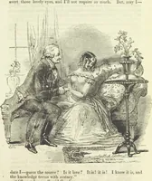 An illustration from The Sisters; or, the Fatal marriages ... Illustrated with fifty-eight engravings by Kenny Meadows and Alfred Crowquill: a portrait of the author: and twenty-two etchings on steel, by Onwhyn. Second edition, with additions (1851)