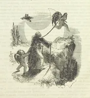 An illustration from The Sisters; or, the Fatal marriages ... Illustrated with fifty-eight engravings by Kenny Meadows and Alfred Crowquill: a portrait of the author: and twenty-two etchings on steel, by Onwhyn. Second edition, with additions (1851)