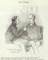 An illustration from The Sisters; or, the Fatal marriages ... Illustrated with fifty-eight engravings by Kenny Meadows and Alfred Crowquill: a portrait of the author: and twenty-two etchings on steel, by Onwhyn. Second edition, with additions (1851)