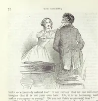 An illustration from The Sisters; or, the Fatal marriages ... Illustrated with fifty-eight engravings by Kenny Meadows and Alfred Crowquill: a portrait of the author: and twenty-two etchings on steel, by Onwhyn. Second edition, with additions (1851)