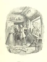 An illustration from Sylvester Sound, the Somnambulist. (Illustrated by Onwhyn.) [With a portrait of the author (1844)